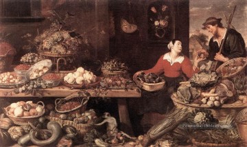Fruits Et Légumes Stalle Nature morte Frans Snyders Peinture à l'huile